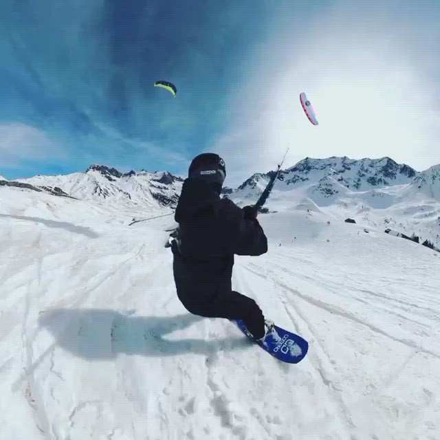 Third-person Shoulder mount for Insta360, backpack: snowkiting