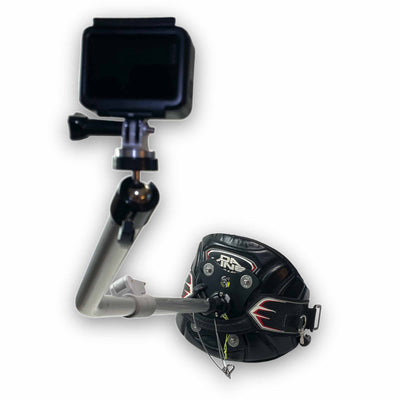 Third-person kitesurf windsurf harness mount 360Video and GoPro action cameras