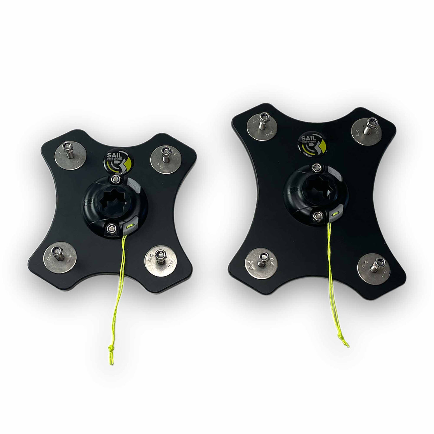 Third-person harness kite/windsurf mount backplates